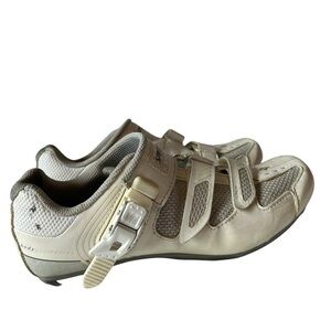 Specialized Body Geometry Torch Road White Cycling Shoes with Straps Sz 39.5